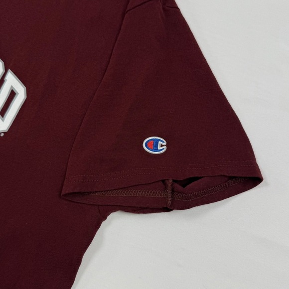 Champion Harvard Hockey T Shirt Burgundy Mens Size L Graphic Tee - Picture 3 of 6